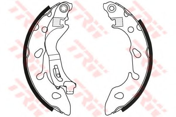 TRW GS8796 Тормозные колодоки для FIAT 500 C (Фиат 500 c) TRW GS8796 Тормозные колодоки для FIAT 500 C (Фиат 500 c)