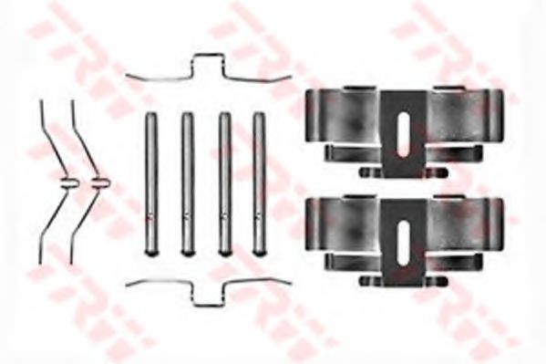 TRW PFK140 Комплектующие, колодки дискового тормоза для TOYOTA COROLLA (Тойота/тоета Cоролла)