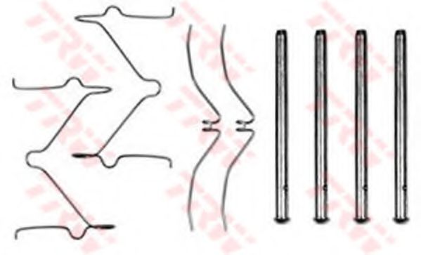 TRW PFK286 Комплектующие, колодки дискового тормоза для MAZDA 323 C IV (Мазда 323 c иv) TRW PFK286 Комплектующие, колодки дискового тормоза для MAZDA 323 C IV (Мазда 323 c иv)