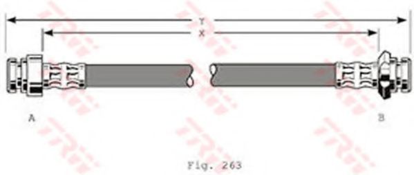 TRW PHA364 Тормозной шланг для NISSAN (Ниссан) TRW PHA364 Тормозной шланг для NISSAN (Ниссан)