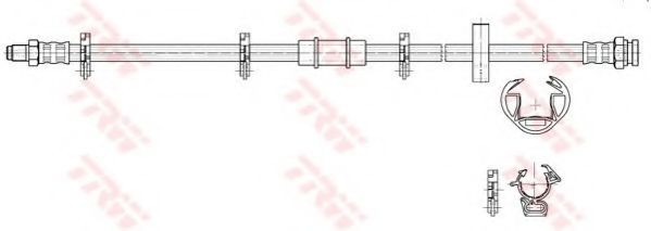 TRW PHB242 Тормозной шланг для FIAT (Фиат) TRW PHB242 Тормозной шланг для FIAT (Фиат)