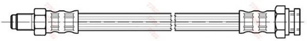TRW PHB307 Тормозной шланг для FIAT (Фиат) TRW PHB307 Тормозной шланг для FIAT (Фиат)