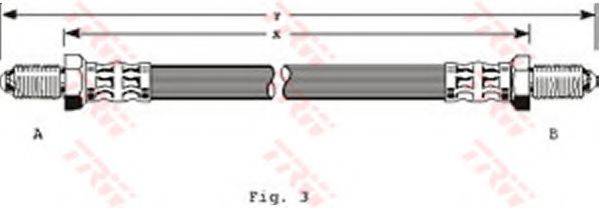 TRW PHC134 Тормозной шланг для FORD (Форд) TRW PHC134 Тормозной шланг для FORD (Форд)
