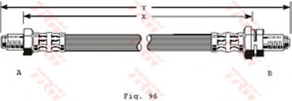 TRW PHC204 Тормозной шланг для FORD (Форд) TRW PHC204 Тормозной шланг для FORD (Форд)