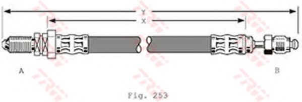 TRW PHC279 Тормозной шланг для FORD KA (Форд Ка) TRW PHC279 Тормозной шланг для FORD KA (Форд Ка)
