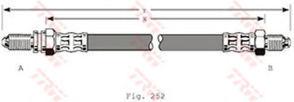 TRW PHC280 Тормозной шланг для FORD FIESTA IV (Форд Фиеста 4) TRW PHC280 Тормозной шланг для FORD FIESTA IV (Форд Фиеста 4)