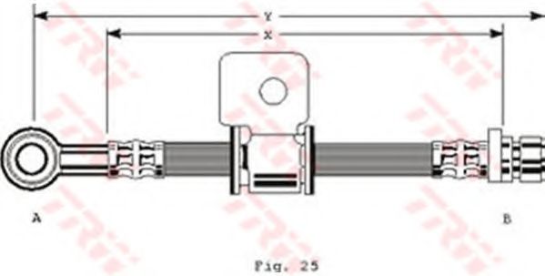 TRW PHD106 Тормозной шланг для HONDA (Хонда) TRW PHD106 Тормозной шланг для HONDA (Хонда)
