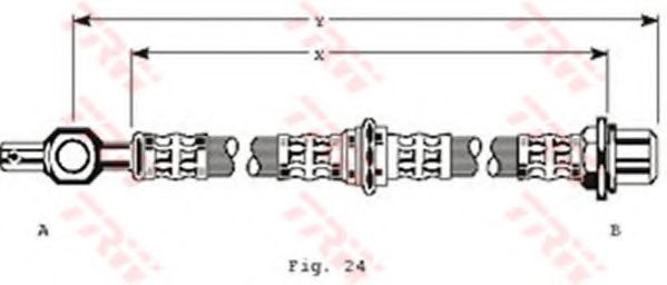 TRW PHD125 Тормозной шланг для MAZDA 626 II (Мазда 626 2) TRW PHD125 Тормозной шланг для MAZDA 626 II (Мазда 626 2)