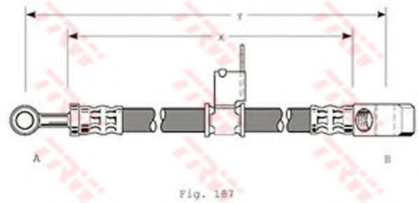 TRW PHD150 Тормозной шланг для HONDA (Хонда) TRW PHD150 Тормозной шланг для HONDA (Хонда)