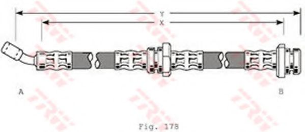 TRW PHD206 Тормозной шланг для NISSAN 100 NX (Ниссан 100 нx) TRW PHD206 Тормозной шланг для NISSAN 100 NX (Ниссан 100 нx)