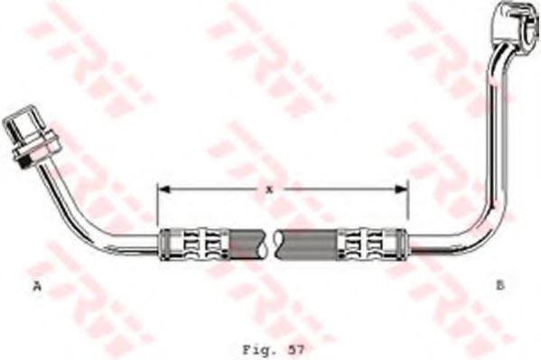 TRW PHD233 Тормозной шланг для FORD TRANSIT (Форд Трансит) TRW PHD233 Тормозной шланг для FORD TRANSIT (Форд Трансит)