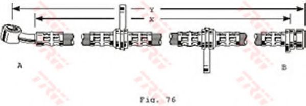 TRW PHD255 Тормозной шланг для ROVER 400 (Ровер 400) TRW PHD255 Тормозной шланг для ROVER 400 (Ровер 400)