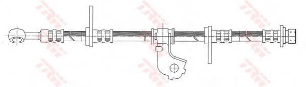 TRW PHD316 Тормозной шланг для ROVER 45 (Ровер 45) TRW PHD316 Тормозной шланг для ROVER 45 (Ровер 45)