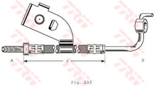 TRW PHD342 Тормозной шланг для FORD (Форд) TRW PHD342 Тормозной шланг для FORD (Форд)