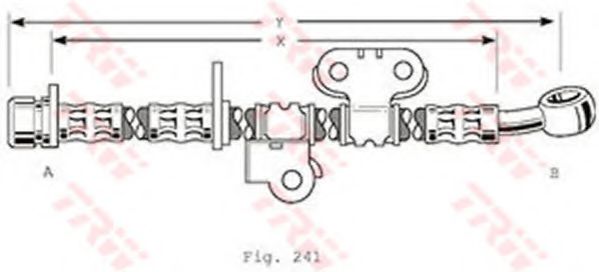 TRW PHD375 Тормозной шланг для HONDA (Хонда) TRW PHD375 Тормозной шланг для HONDA (Хонда)