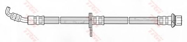 TRW PHD696 Тормозной шланг для TOYOTA (Тойота/тоета) TRW PHD696 Тормозной шланг для TOYOTA (Тойота/тоета)