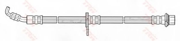 TRW PHD7055 Тормозной шланг для TOYOTA (Тойота/тоета) TRW PHD7055 Тормозной шланг для TOYOTA (Тойота/тоета)