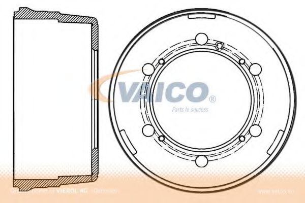 VAICO V10-60010 Тормозной барабан для VOLKSWAGEN LT 40-55 I (Фольксваген Лт 40-55 и) VAICO V10-60010 Тормозной барабан для VOLKSWAGEN LT 40-55 I (Фольксваген Лт 40-55 и)