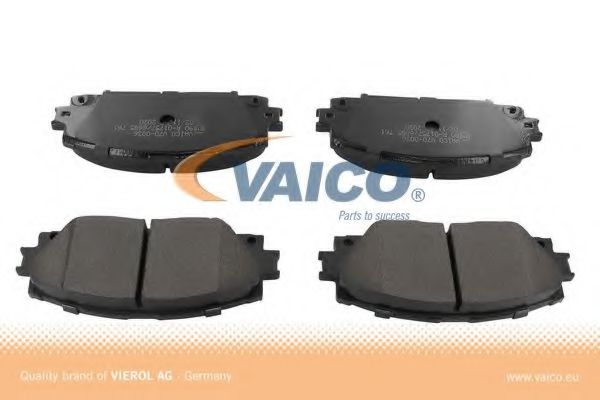 VAICO V70-0036 Комплект тормозных колодок, дисковый тормоз 