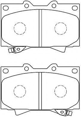 AISIN A1N005 Тормозные колодки для TOYOTA PRADO (Тойота/тоета Прадо) AISIN A1N005 Тормозные колодки для TOYOTA PRADO (Тойота/тоета Прадо)