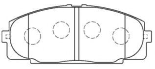 AISIN A1N050 Тормозные колодки для TOYOTA HIACE II (Тойота/тоета Хиаcэ 2) AISIN A1N050 Тормозные колодки для TOYOTA HIACE II (Тойота/тоета Хиаcэ 2)