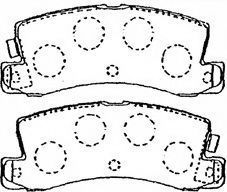 AISIN A2N095 Тормозные колодки для TOYOTA COROLLA FX (Тойота/тоета Cоролла инфинити фх) AISIN A2N095 Тормозные колодки для TOYOTA COROLLA FX (Тойота/тоета Cоролла инфинити фх)