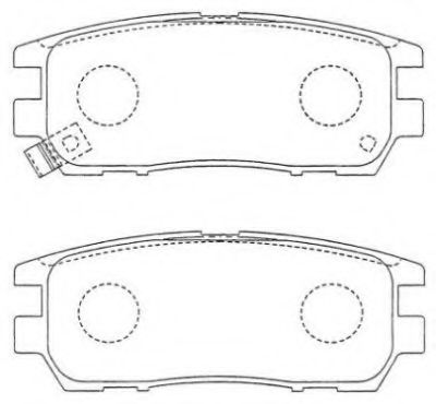 AISIN ASN-152 Тормозные колодки для MITSUBISHI SIGMA (Митсубиши/митсубиси Сигма) AISIN ASN-152 Тормозные колодки для MITSUBISHI SIGMA (Митсубиши/митсубиси Сигма)