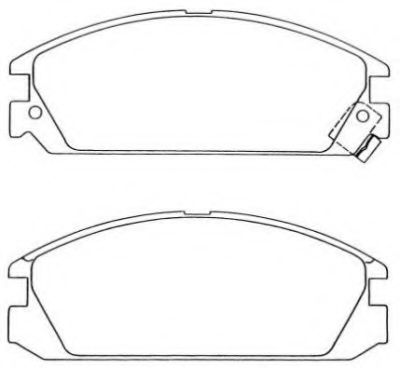 AISIN ASN-155 Тормозные колодки для HONDA CRX II (Хонда Cрх 2)