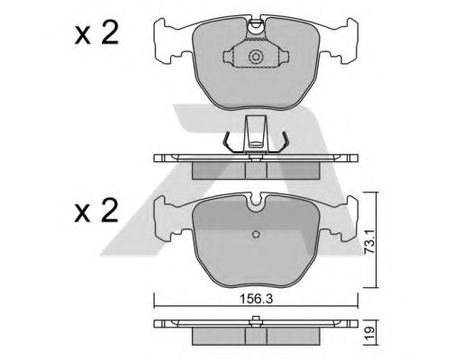 AISIN BPBM-1004 Тормозные колодки для BMW (Бмв) AISIN BPBM-1004 Тормозные колодки для BMW (Бмв)