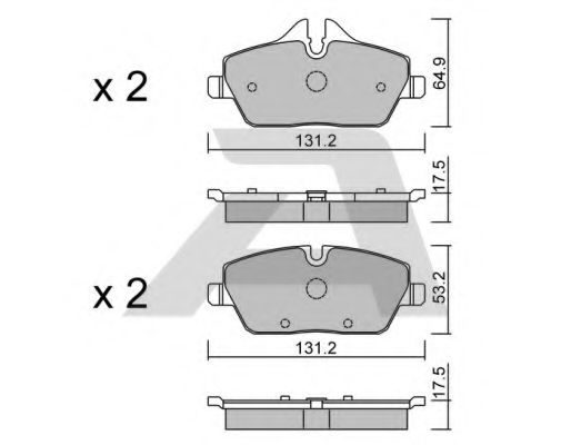 AISIN BPBM-1006 Тормозные колодки для MINI MINI CLUBVAN (Мини Мини cлубvан) AISIN BPBM-1006 Тормозные колодки для MINI MINI CLUBVAN (Мини Мини cлубvан)