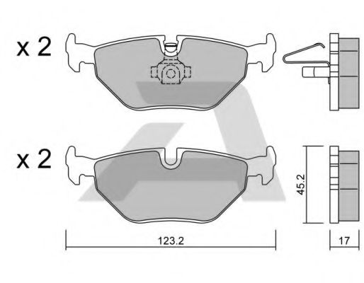 AISIN BPBM-2001 Тормозные колодки для BMW (Бмв) AISIN BPBM-2001 Тормозные колодки для BMW (Бмв)