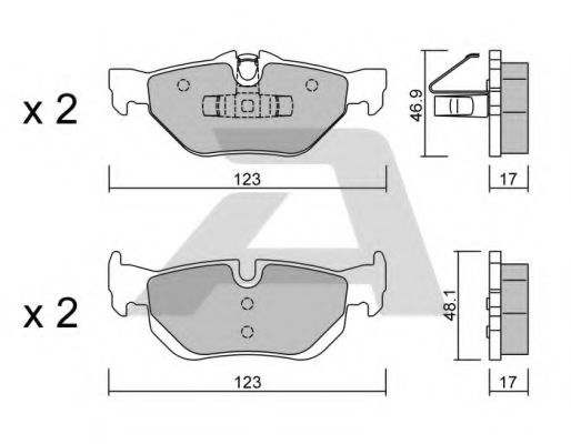 AISIN BPBM-2006 Тормозные колодки для BMW (Бмв) AISIN BPBM-2006 Тормозные колодки для BMW (Бмв)