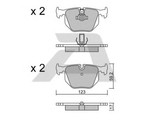 AISIN BPBM-2007 Тормозные колодки для BMW (Бмв) AISIN BPBM-2007 Тормозные колодки для BMW (Бмв)