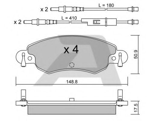 AISIN BPCI-1006 Тормозные колодки для CITROËN C5 II (CитроËн С5 2) AISIN BPCI-1006 Тормозные колодки для CITROËN C5 II (CитроËн С5 2)