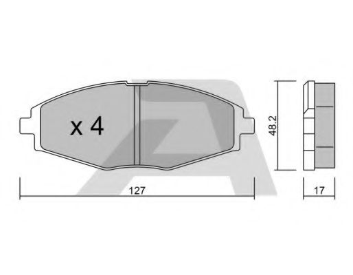 AISIN BPDO-1001 Тормозные колодки для DAEWOO MATIZ (Дэу Матиз) AISIN BPDO-1001 Тормозные колодки для DAEWOO MATIZ (Дэу Матиз)