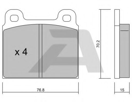 AISIN BPFI-1037 Тормозные колодки для OPEL COMMODORE A (Опель Cоммодорэ а) AISIN BPFI-1037 Тормозные колодки для OPEL COMMODORE A (Опель Cоммодорэ а)