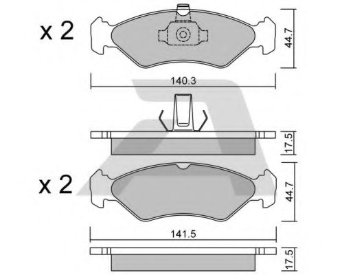 AISIN BPFO-1011 Тормозные колодки для MAZDA SOHO III (Мазда Сохо 3) AISIN BPFO-1011 Тормозные колодки для MAZDA SOHO III (Мазда Сохо 3)