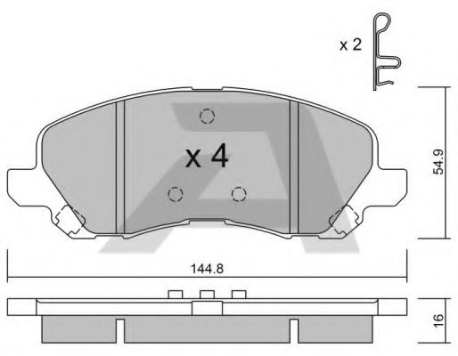 AISIN BPMI-1001 Тормозные колодки для MITSUBISHI LANCER (Митсубиши/митсубиси Ланcэр) AISIN BPMI-1001 Тормозные колодки для MITSUBISHI LANCER (Митсубиши/митсубиси Ланcэр)