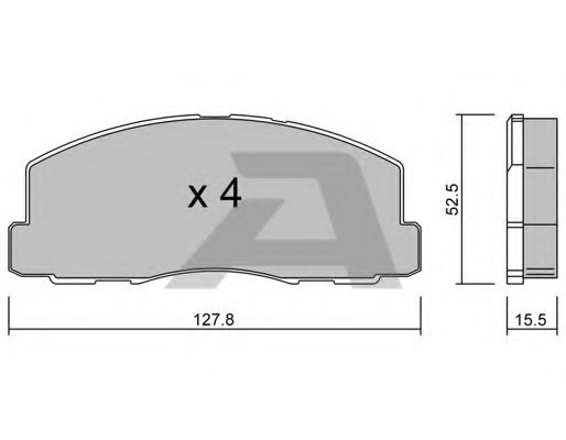 AISIN BPMI-1903 Тормозные колодки для MITSUBISHI ETERNA III (Митсубиши/митсубиси Этэрна 3) AISIN BPMI-1903 Тормозные колодки для MITSUBISHI ETERNA III (Митсубиши/митсубиси Этэрна 3)