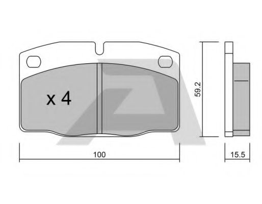 AISIN BPOP-1004 Тормозные колодки для OPEL MANTA B CC (Опель Манта б cc) AISIN BPOP-1004 Тормозные колодки для OPEL MANTA B CC (Опель Манта б cc)