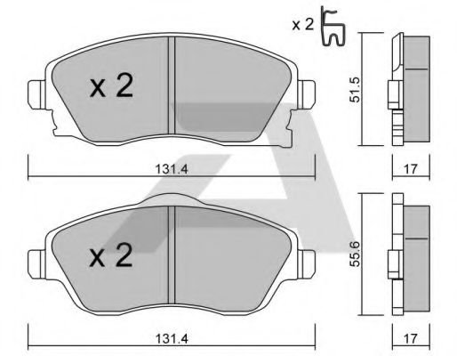 AISIN BPOP-1005 Тормозные колодки для OPEL VITA C (Опель Vита c) AISIN BPOP-1005 Тормозные колодки для OPEL VITA C (Опель Vита c)