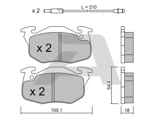 AISIN BPPE-1003 Тормозные колодки для RENAULT CLIO I (Рено Cлио и) AISIN BPPE-1003 Тормозные колодки для RENAULT CLIO I (Рено Cлио и)