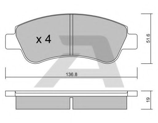 AISIN BPPE-1005 Тормозные колодки для PEUGEOT 207 (Пежо 207) AISIN BPPE-1005 Тормозные колодки для PEUGEOT 207 (Пежо 207)