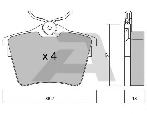 AISIN BPPE-2006 Тормозные колодки для PEUGEOT 407 (Пежо 407) AISIN BPPE-2006 Тормозные колодки для PEUGEOT 407 (Пежо 407)