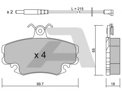 AISIN BPRE-1004 Тормозные колодки для RENAULT CLIO I (Рено Cлио и) AISIN BPRE-1004 Тормозные колодки для RENAULT CLIO I (Рено Cлио и)