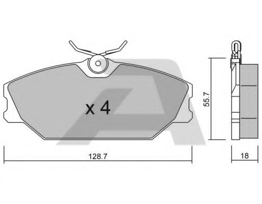 AISIN BPRE-1013 Тормозные колодки для RENAULT SCNIC I (Рено Сценик и) AISIN BPRE-1013 Тормозные колодки для RENAULT SCNIC I (Рено Сценик и)