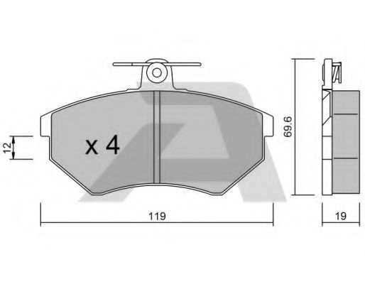 AISIN BPVW-1003 Тормозные колодки для VOLKSWAGEN (Фольксваген) AISIN BPVW-1003 Тормозные колодки для VOLKSWAGEN (Фольксваген)