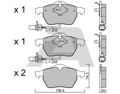 AISIN BPVW-1010 Тормозные колодки для VOLKSWAGEN (Фольксваген) AISIN BPVW-1010 Тормозные колодки для VOLKSWAGEN (Фольксваген)