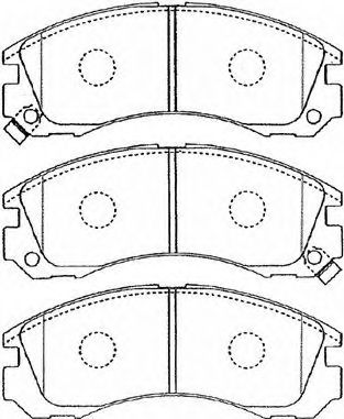 AISIN D1N034 Тормозные колодки для MITSUBISHI SIGMA (Митсубиши/митсубиси Сигма) AISIN D1N034 Тормозные колодки для MITSUBISHI SIGMA (Митсубиши/митсубиси Сигма)