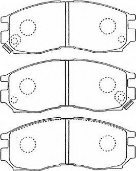 AISIN D1N035 Тормозные колодки для MITSUBISHI ETERNA IV (Митсубиши/митсубиси Этэрна иv) AISIN D1N035 Тормозные колодки для MITSUBISHI ETERNA IV (Митсубиши/митсубиси Этэрна иv)